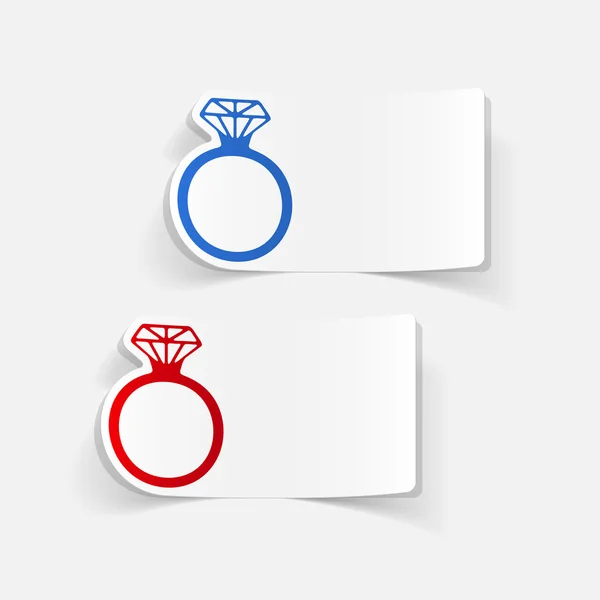 Elemento de design: ícones de anel — Vetor de Stock