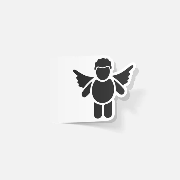 Elemento de diseño: icono de ángel — Vector de stock