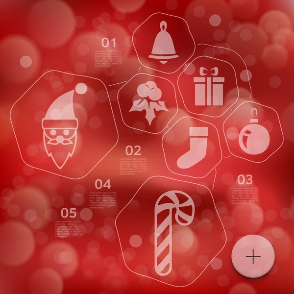 Kerstmis infographic achtergrond — Stockvector