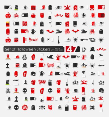 Cadılar Bayramı çıkartmaları.