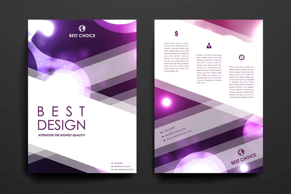 Set of brochure, poster — Stock Vector