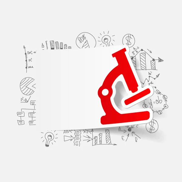 Opstellen van formules: Microscoop — Stockvector