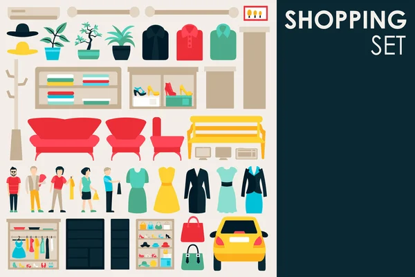 Shopping Grande Collection — Image vectorielle