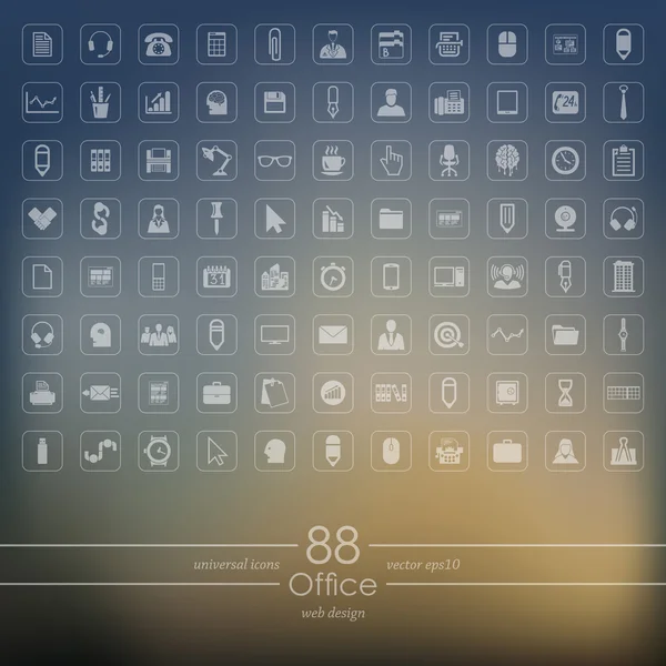 ofis simgeleri dizisi