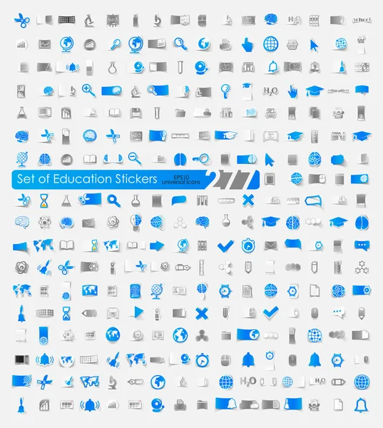 教育ステッカー セット — ストックベクタ