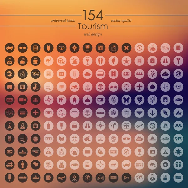 Conjunto de iconos del turismo — Archivo Imágenes Vectoriales