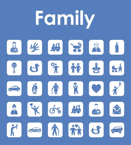 Набор семейных икон — стоковый вектор