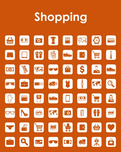Conjunto de iconos de compras — Vector de stock