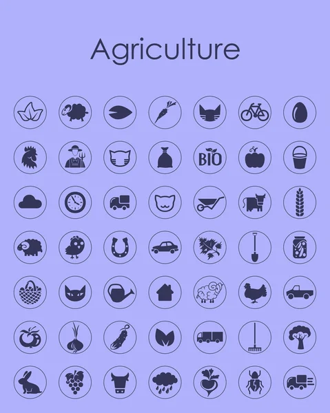 Set of agriculture icons — Stock Vector