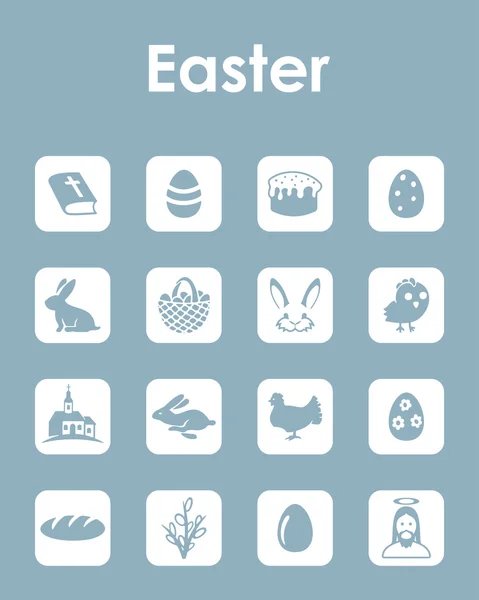 Set of easter  icons — Stock Vector
