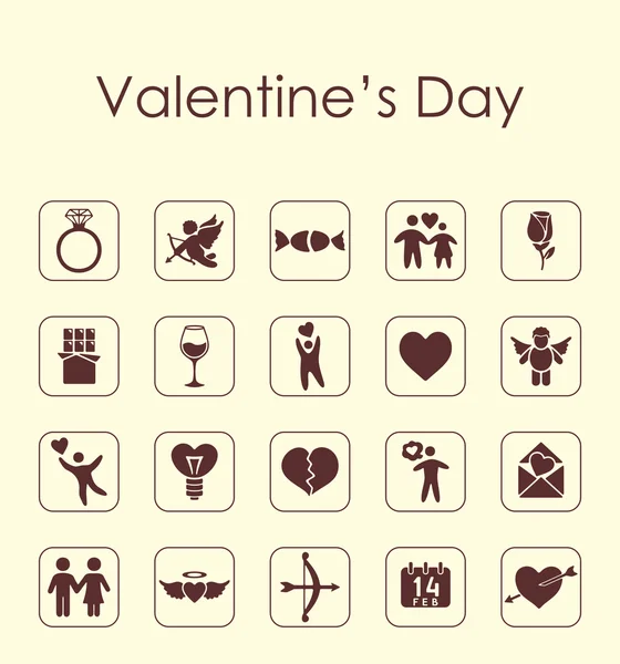 Set of Valentine's Day  icons — Stock Vector