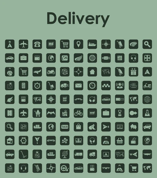 Set of delivery  icons — Stock Vector