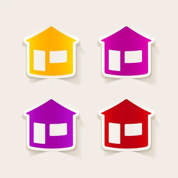 Realistic  element: house — Stock Vector