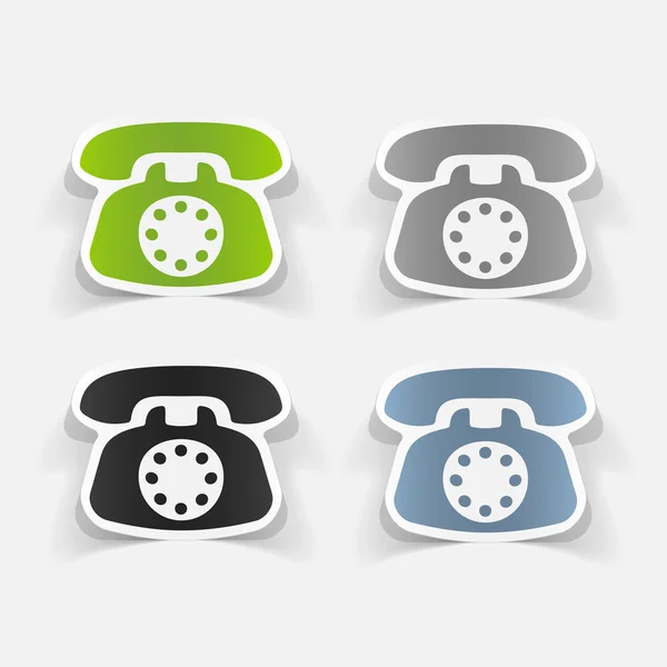 Realistic  element: telephone — Stock Vector