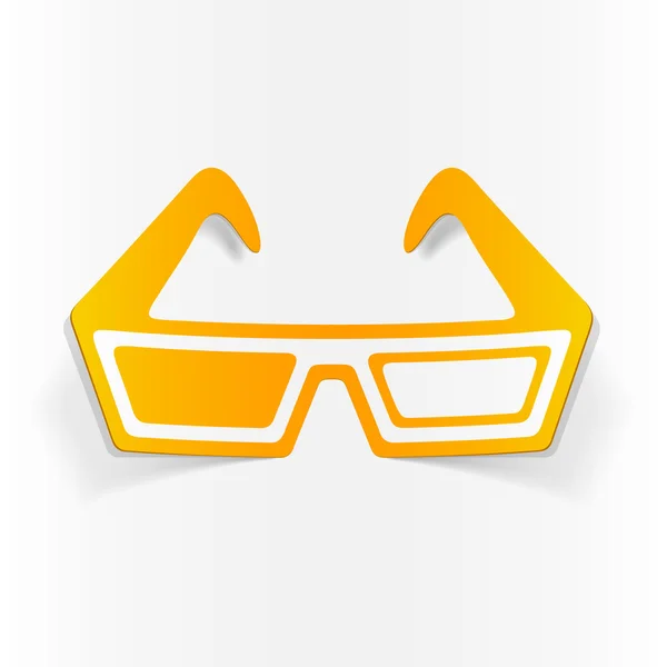 Realistische element: 3D-bril — Stockvector