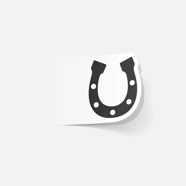 Realistic design  horseshoe — Stock Vector