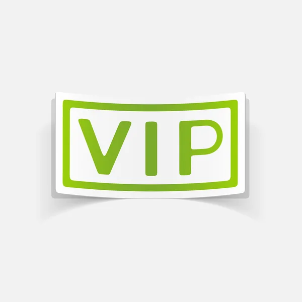 Elemento realista: vip — Vector de stock