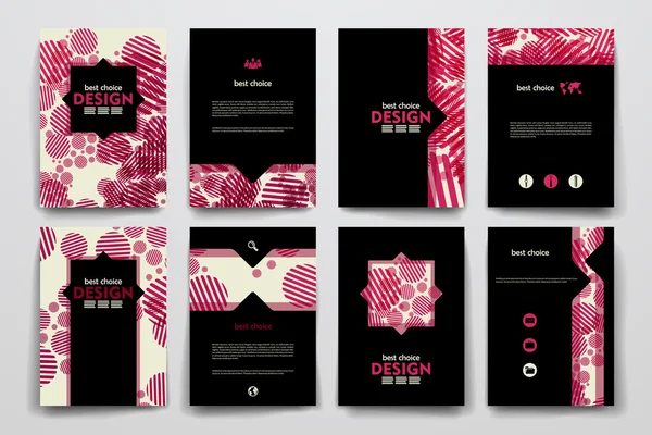 Ensemble de brochure, poster design — Image vectorielle