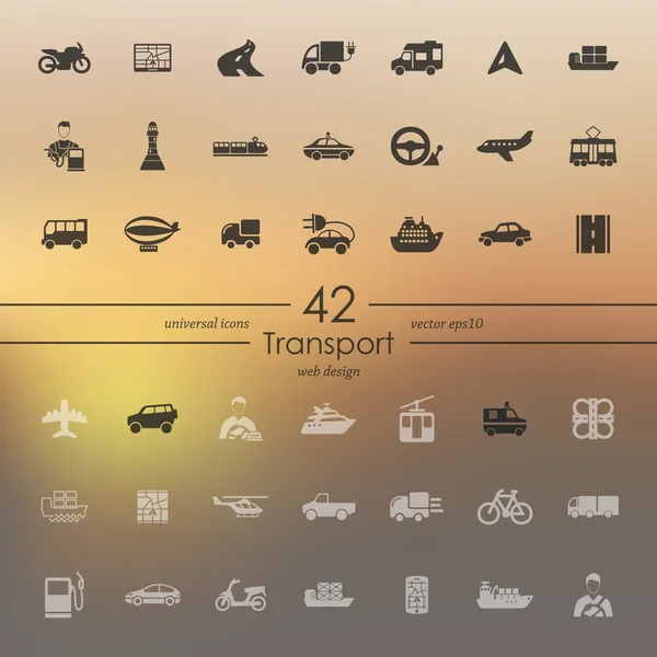 Set of transport icons — Stock Vector