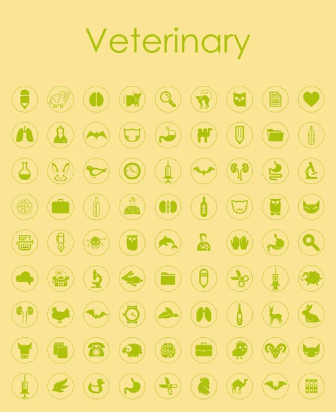 Set of veterinary  icons — Stock Vector