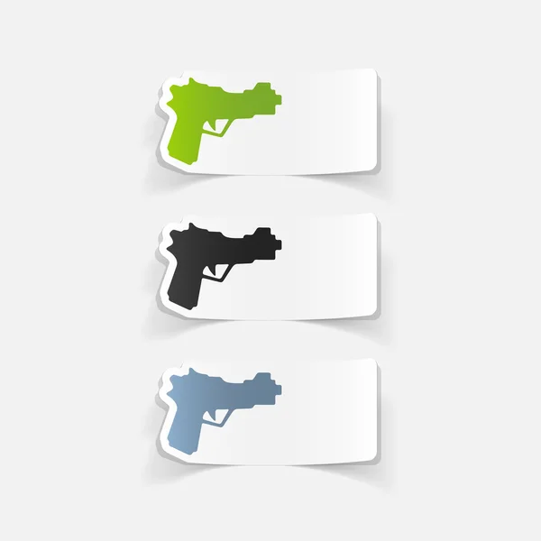 Ontwerpelement: pistool — Stockvector