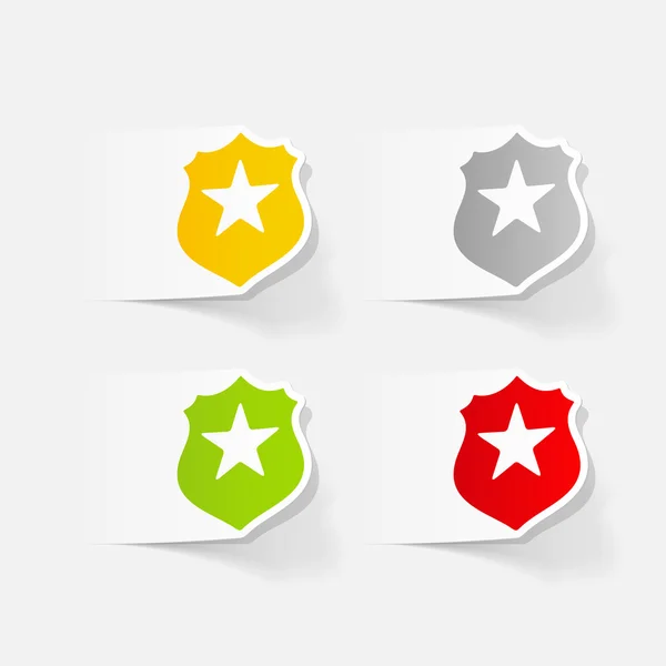 Designelement. polisen badge — Stock vektor