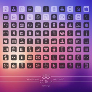 ofis simgeleri dizisi