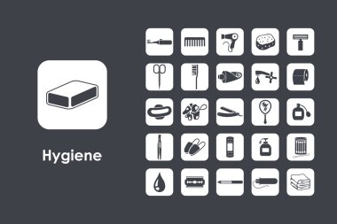 Hijyen basit simgeler kümesi