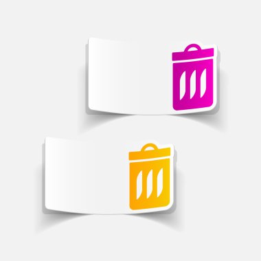 gerçekçi tasarım öğesi: çöp tenekesi