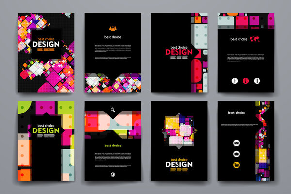 templates in abstract style