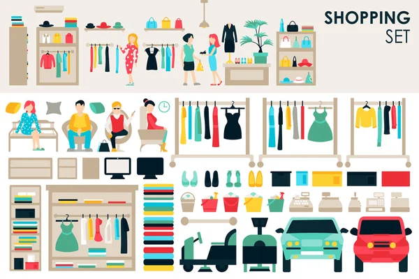 Shopping Grande Collection — Image vectorielle