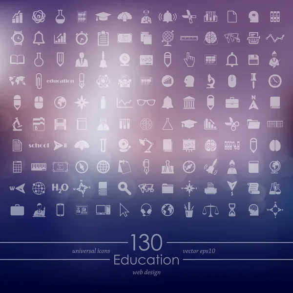 Set of education icons — Stock Vector