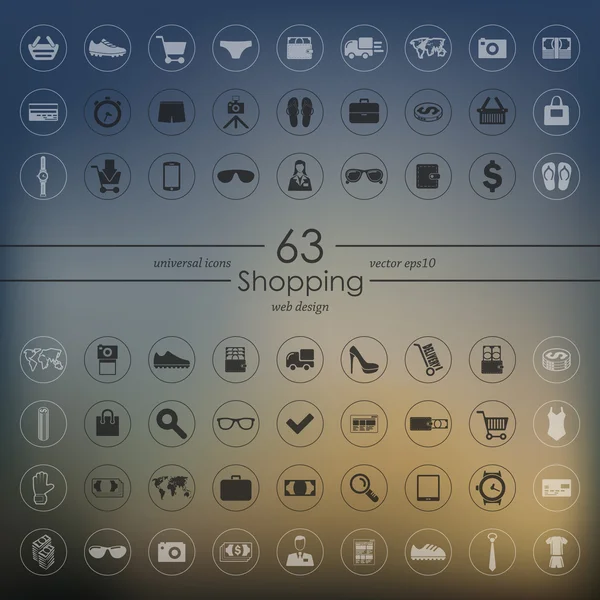 Set of shopping icons — Stock Vector