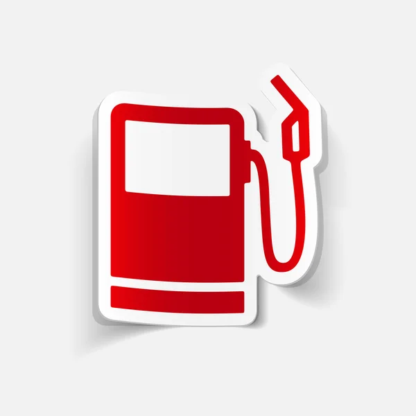 Elemento de design realista: posto de gasolina —  Vetores de Stock
