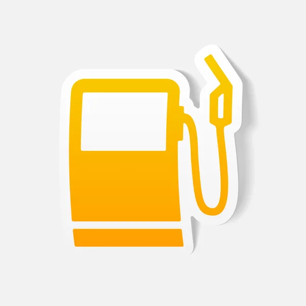 Elemento de diseño realista: gasolinera — Vector de stock