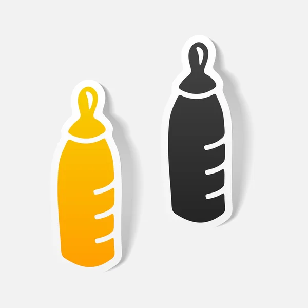 Realistic design element: baby bottle — Stock Vector