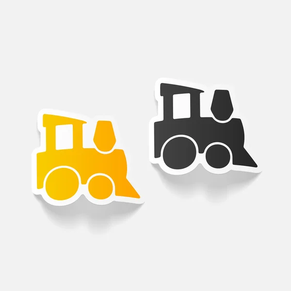 Realistic design element: childrens train — Stock Vector