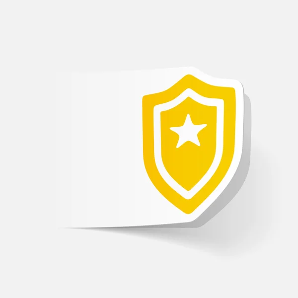 Realistische ontwerpelement. politie badge — Stockvector