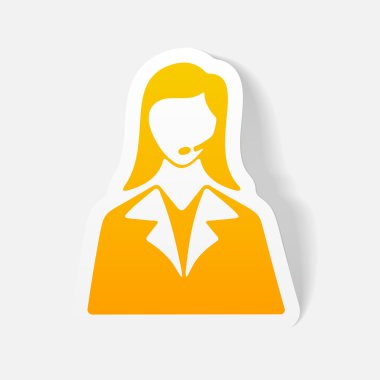 gerçekçi tasarım öğesi. telefon operatörü