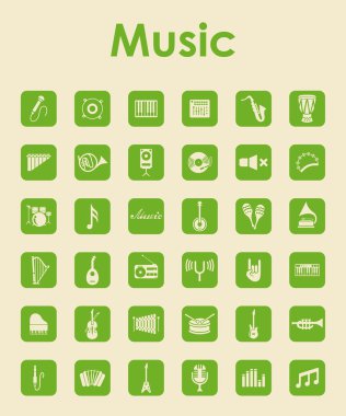 Müzik basit simgeler kümesi