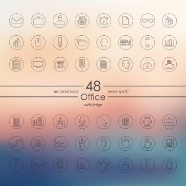 ofis simgeleri dizisi