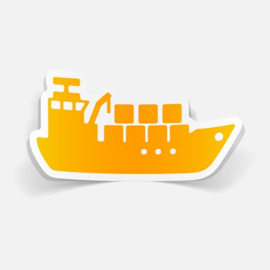 gerçekçi tasarım öğesi: kargo gemisi