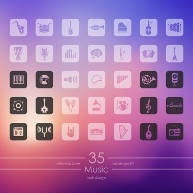 müzik simgeleri dizisi