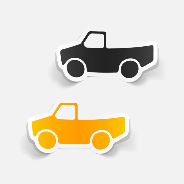 Elemento de diseño realista: recogida del coche — Vector de stock