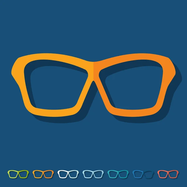 Diseño plano: gafas — Vector de stock