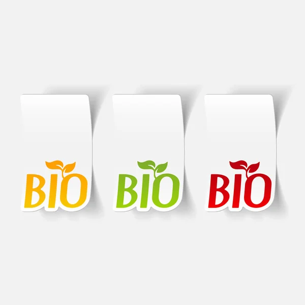 Realistic design element: bio sign — Stock Vector