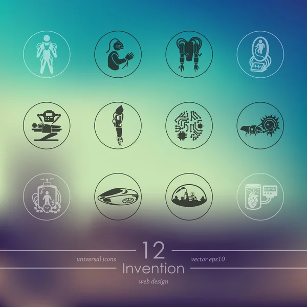 Set of invention icons — Stock Vector