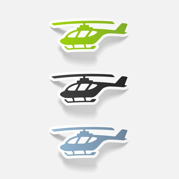 Realistic design element: helicopter — Stock Vector