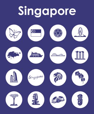 basit Singapur simgeler kümesi