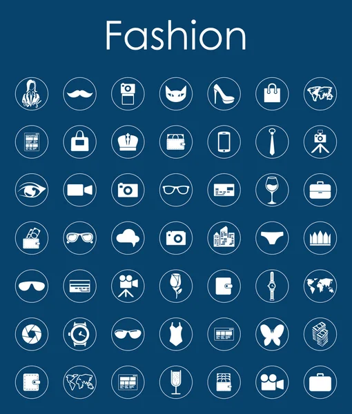 Conjunto de iconos de moda simples — Archivo Imágenes Vectoriales